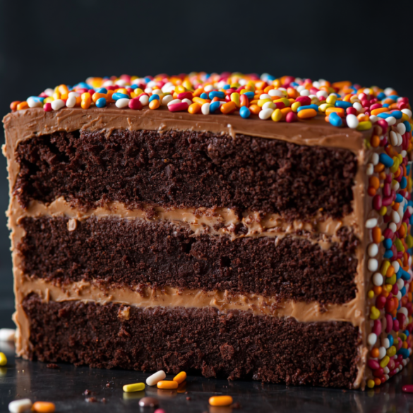 Sprinkle Chocolate Cake