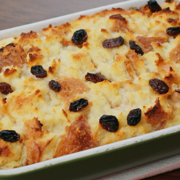 Air Fryer Bread and Butter Pudding Recipe