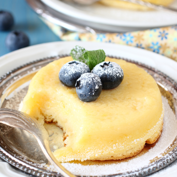 Lemon Cake Recipe with Pudding